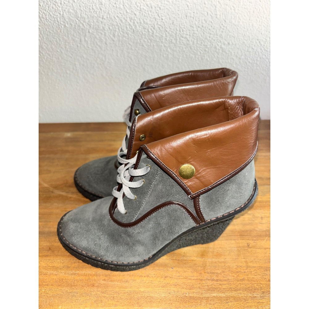 Colin Stuart Boots Platform Wedge Ankle Boots Sz 8.5